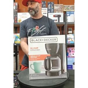Black & Decker Black and Silver 12-Cup Drip Coffeemaker